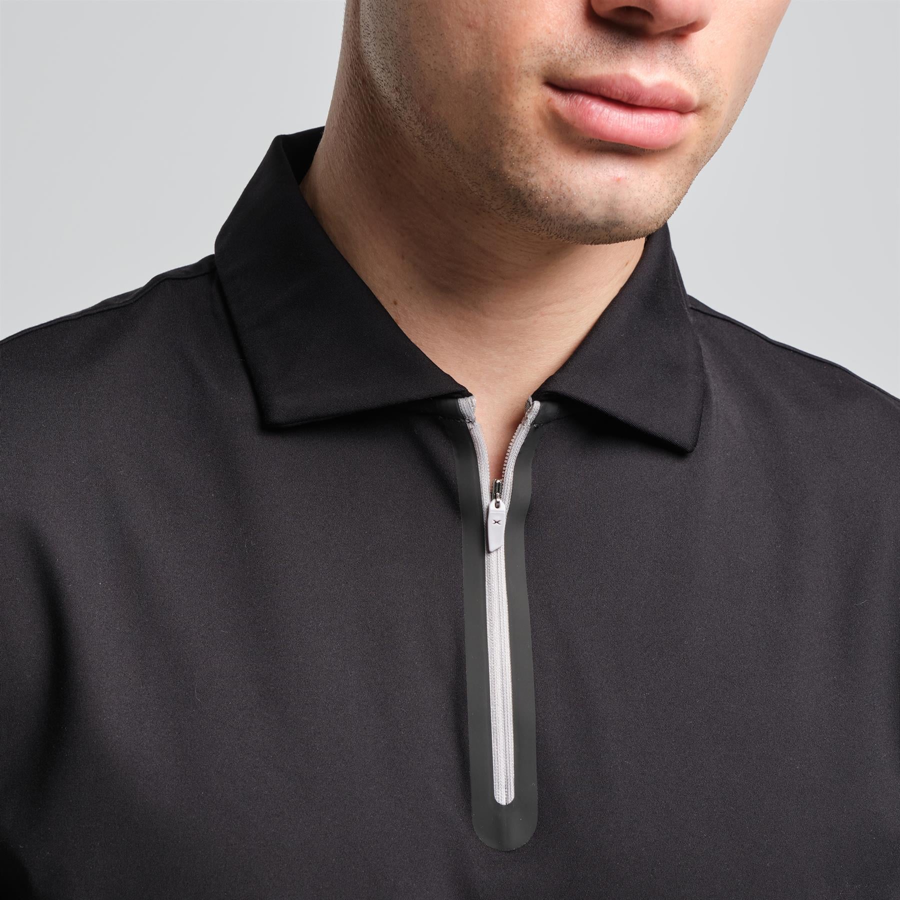 RLX Tailored Fit Kinetic Tech Jersey Polo Black - Image 4