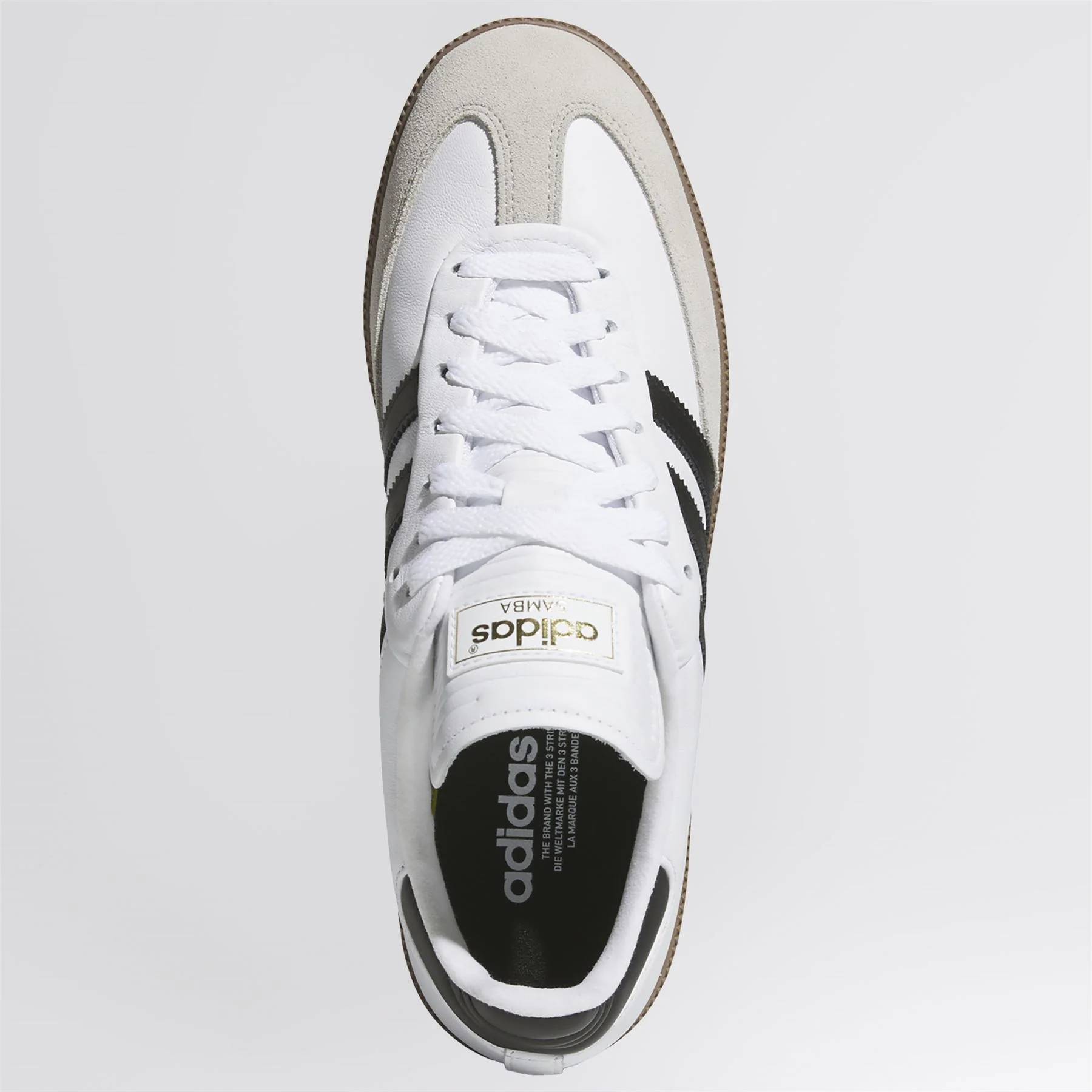 adidas Originals Samba Spikeless Golf Shoes Footwear White/Core Black - Image 3