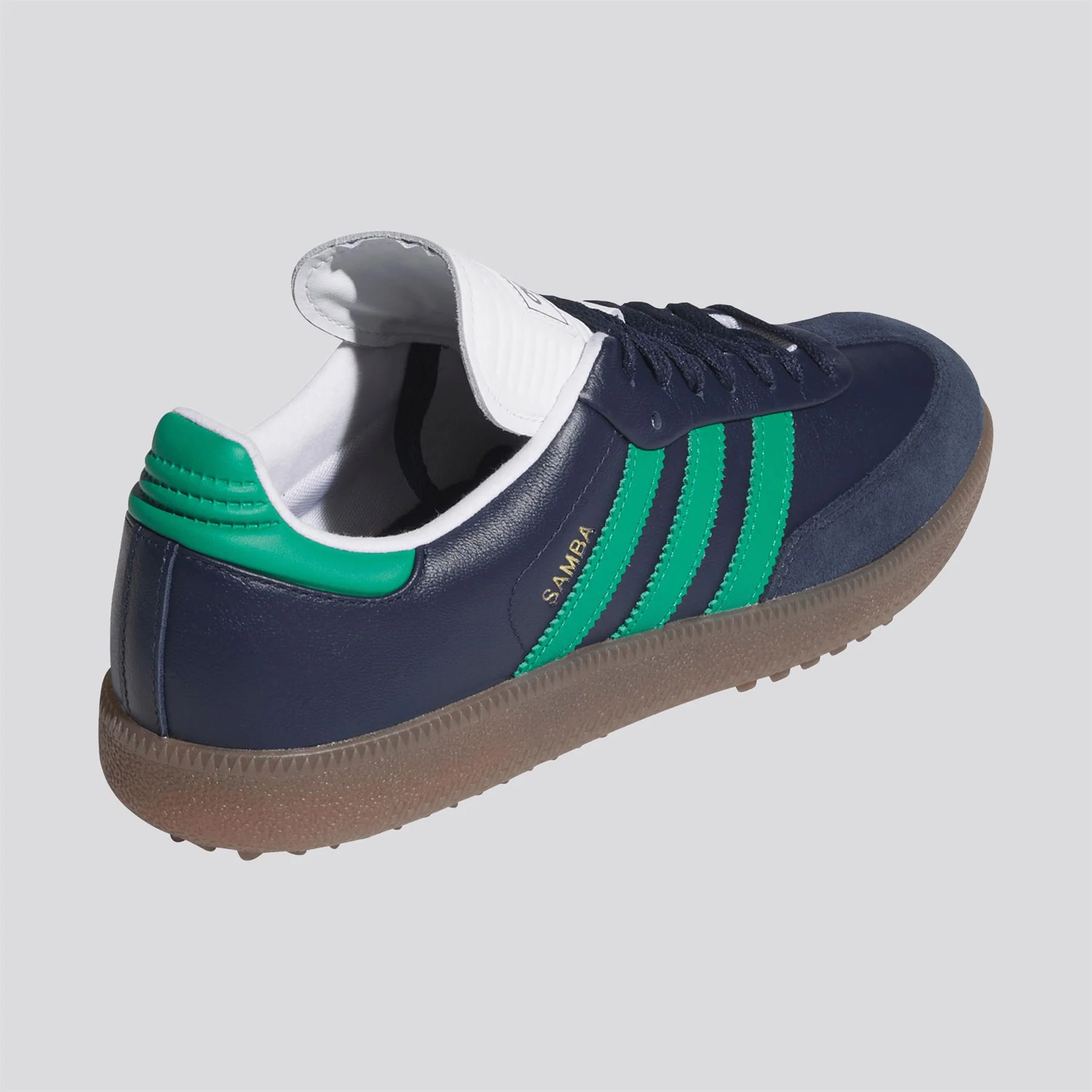 adidas Originals Samba Spikeless Golf Shoes Night Indigo/Court Green/Footwear White - Image 6