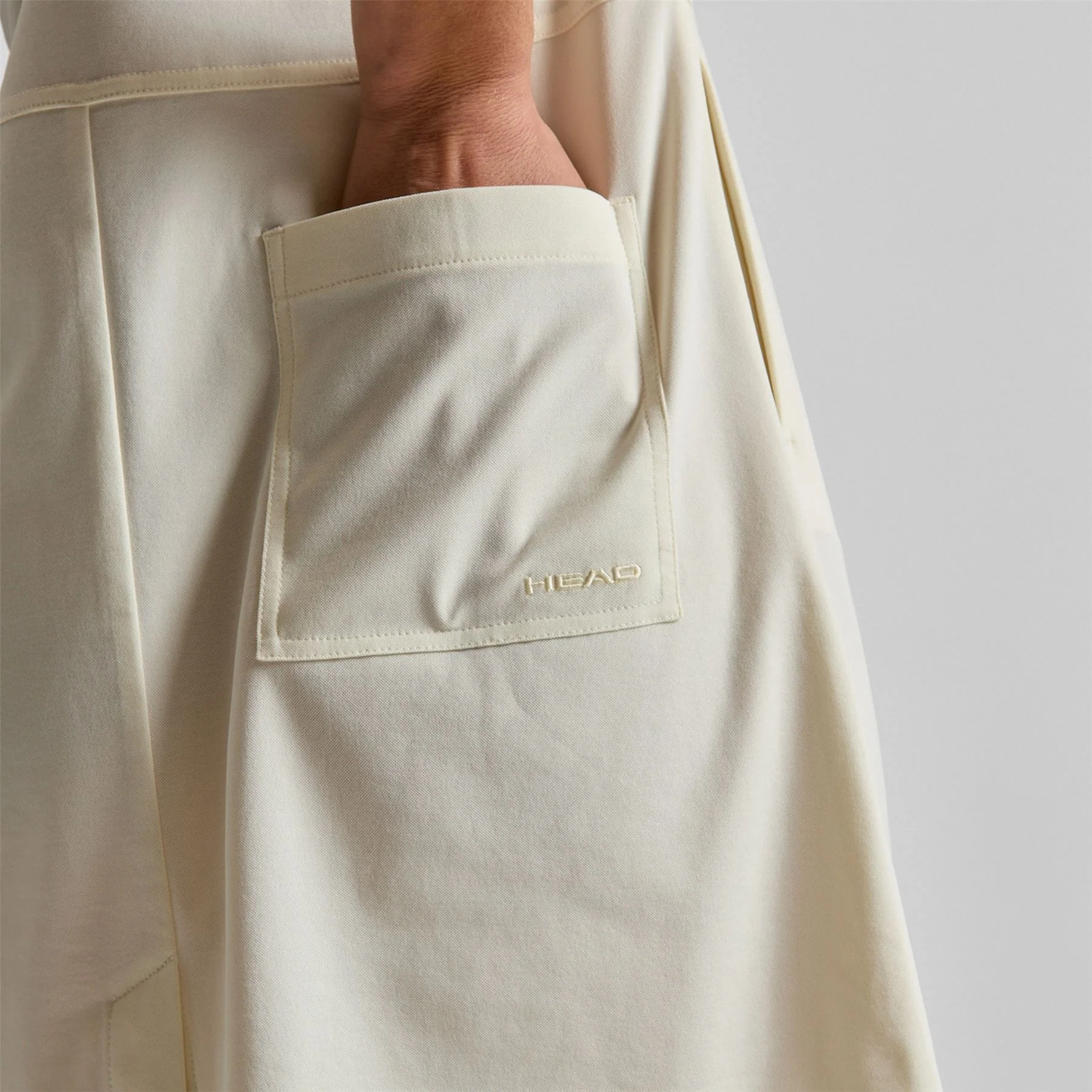 Sleeve Rolled Dress Cream - Image 6