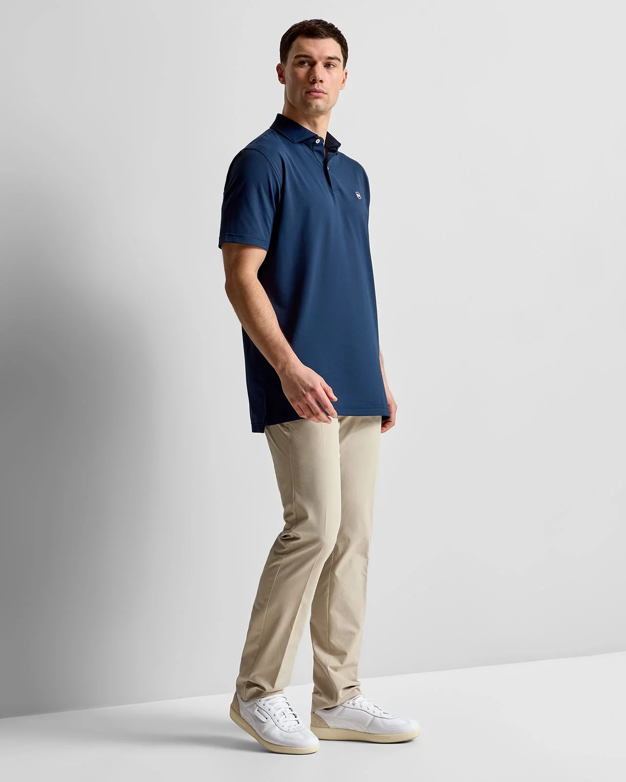 Soul Performance Mesh Polo Navy - Image 3