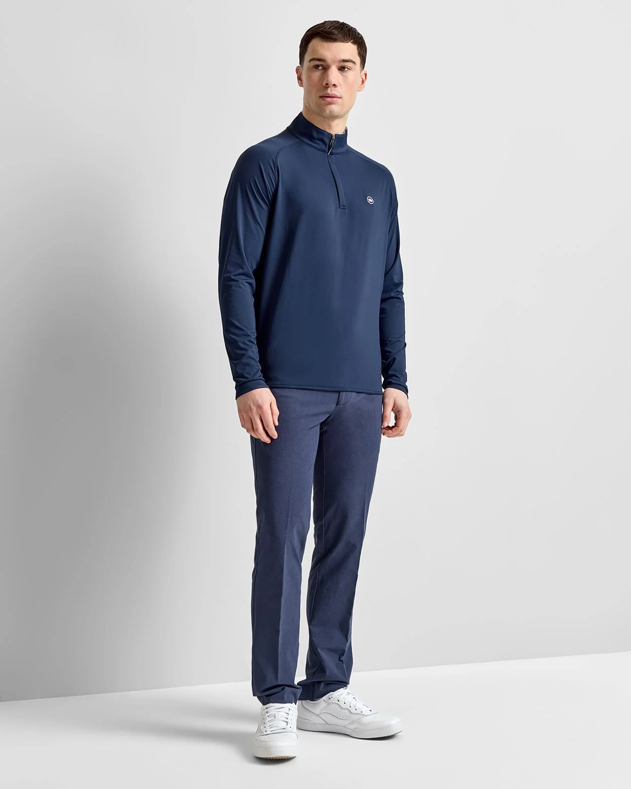 Stealth Performance Quarter-Zip Mid Layer Navy - Image 3