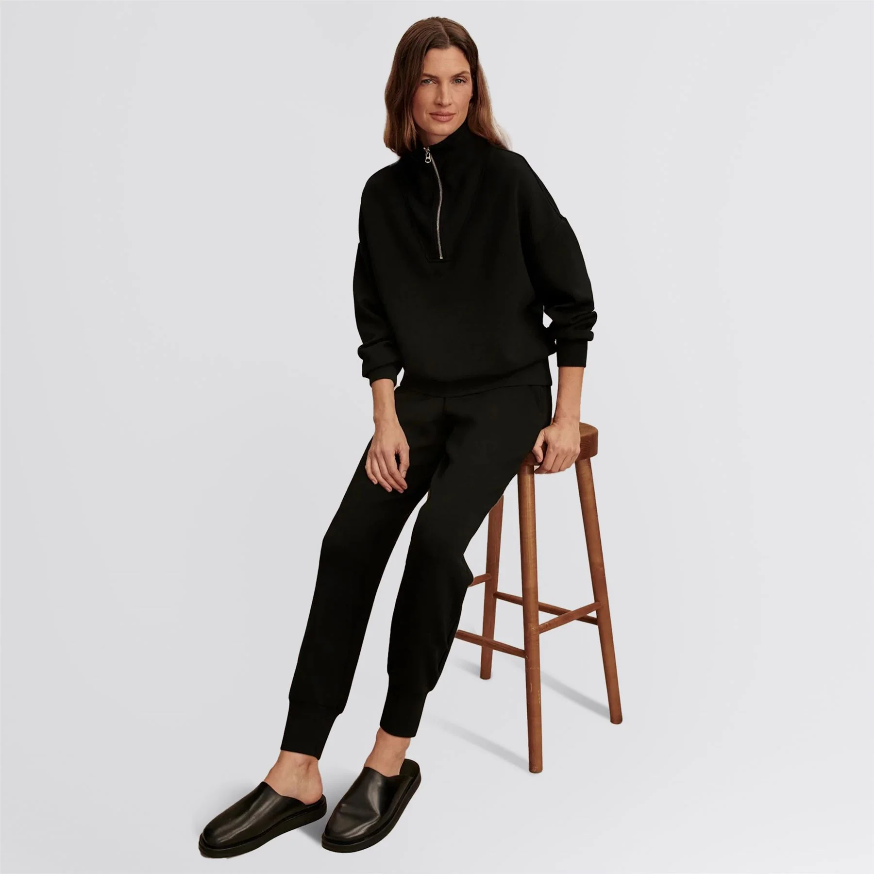 The Slim Cuff 25-Inch Trousers Black - Image 3