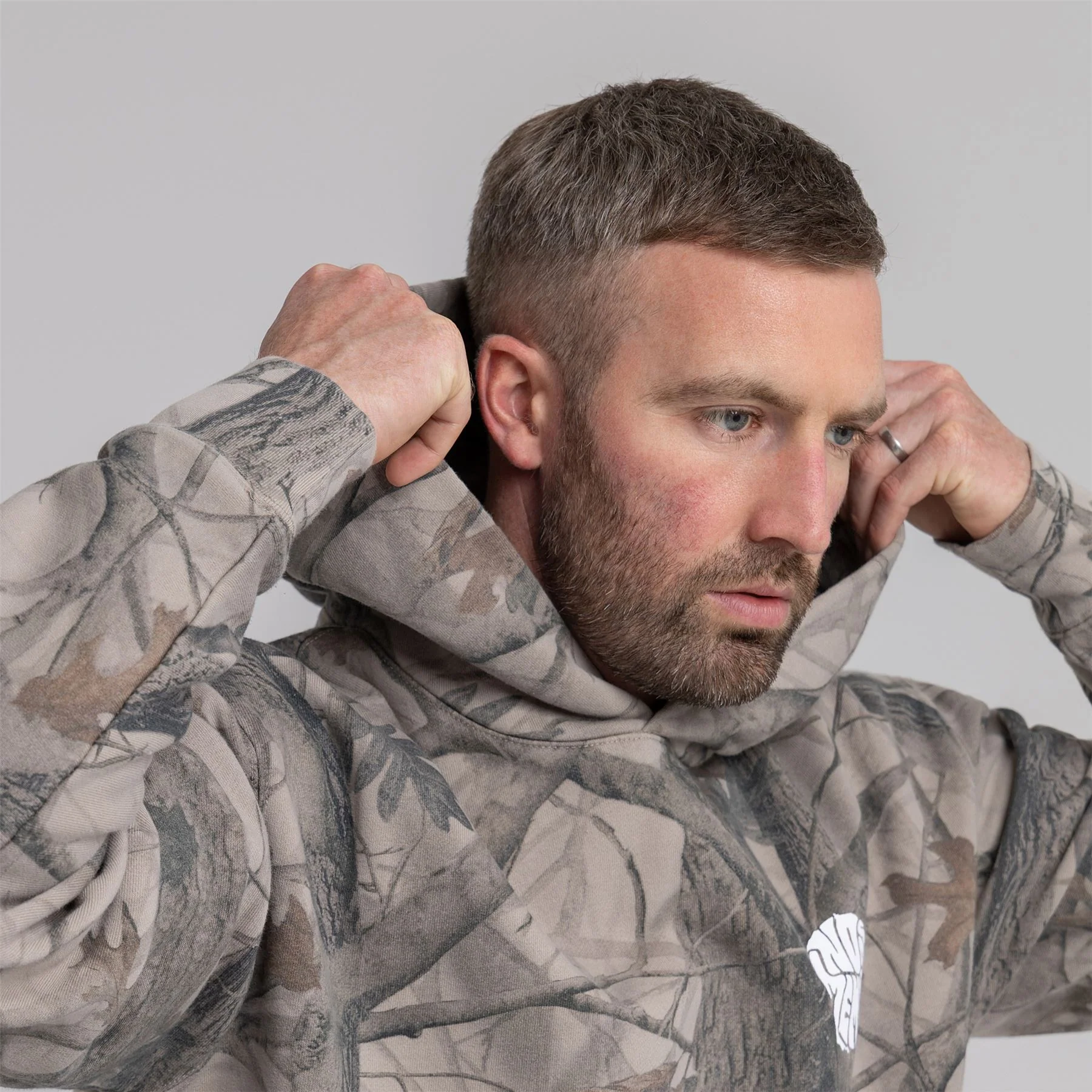 Tree Camo Hoodie Multi Green - Image 9