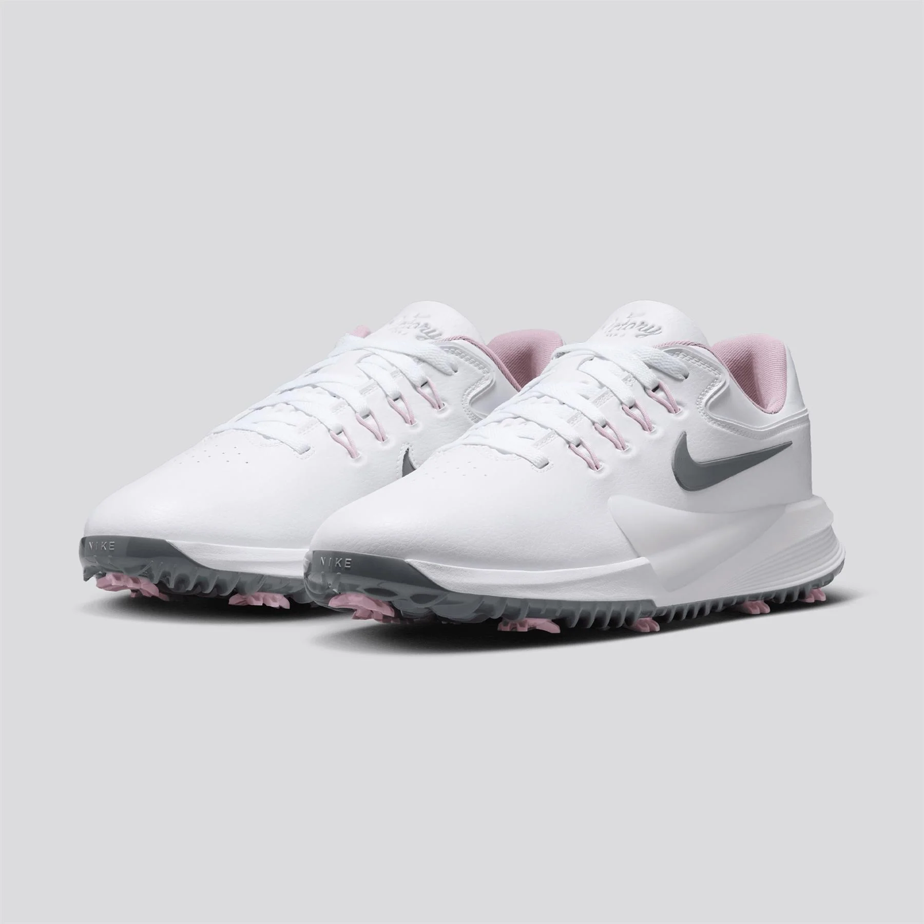 Victory Pro 4 Spiked Golf Shoes White/Pencil Pint/Bleached Lilac - Image 3